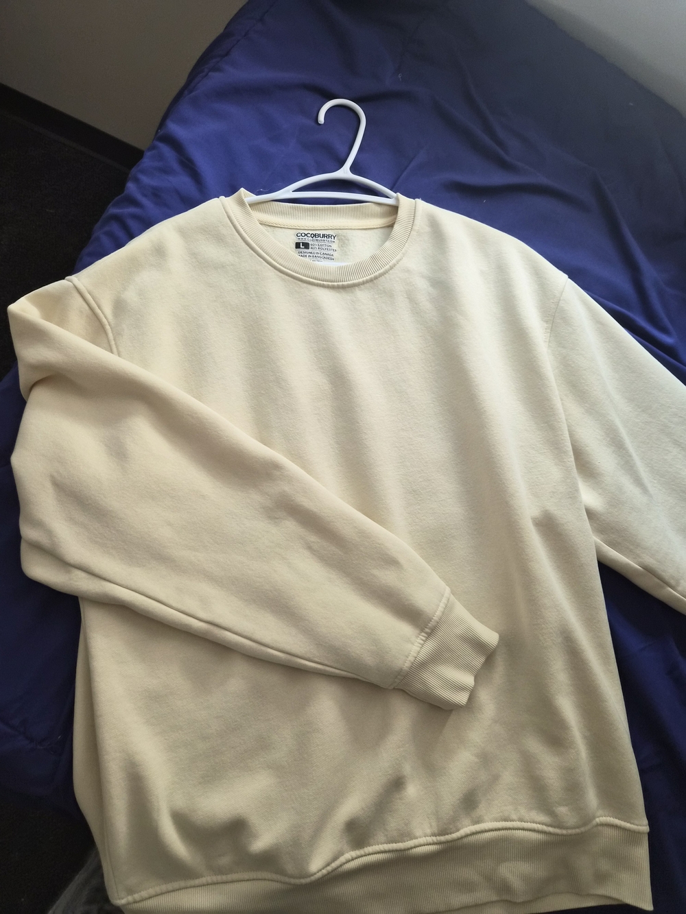 Women's Crew Neck Sweatshirt in Cream